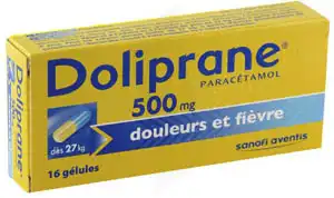DOLIPRANE 500 mg Gélules B/16