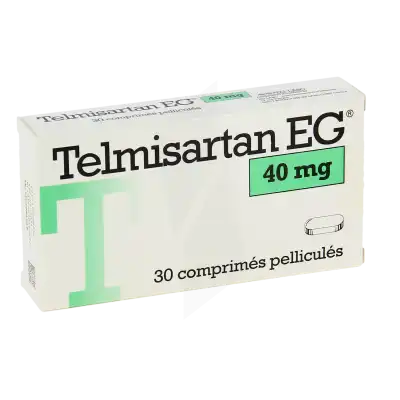 Telmisartan Eg 40 Mg, Comprimé Pelliculé à Abbeville