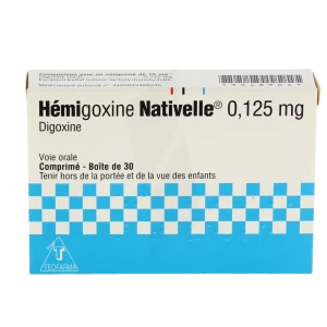 Hemigoxine Nativelle 0,125 Mg, Comprimé
