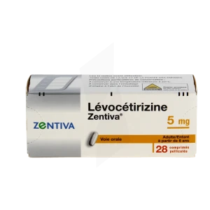 Levocetirizine Zentiva 5 Mg, Comprimé Pelliculé