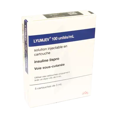 Lyumjev 100 Unités/ml, Solution Injectable En Cartouche à Clermont-Ferrand