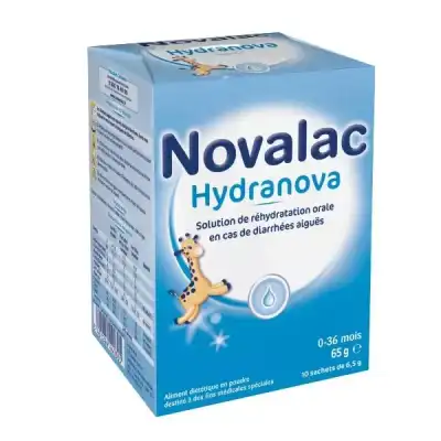 Novalac Hydranova Poudre Pour Solution Buvable De Réhydratation 10 Sachets/6,5g à NICE