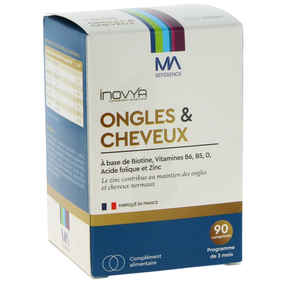 Ma Inovya Ongles & Cheveux Comprimes Boîte De 90