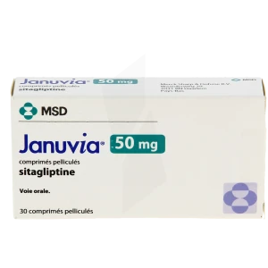 Januvia 50 Mg, Comprimé Pelliculé