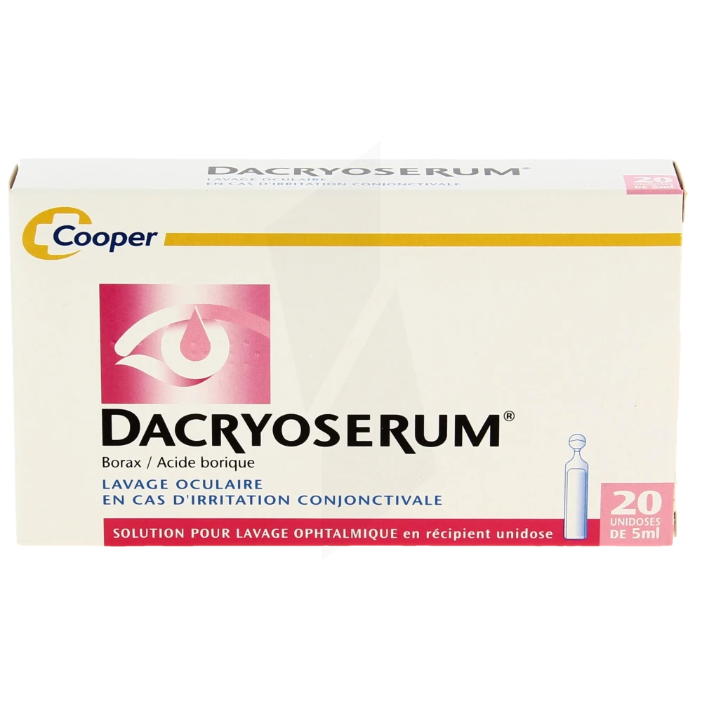 Dacryoserum Solution Pour Lavage Ophtalmique 20 Unidoses