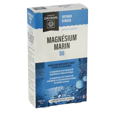Dayang Magnésium Marin 300 Mg B6 30 Comprimés à Orléans