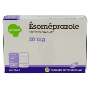 Esomeprazole Cristers Pharma 20 Mg, Comprimé Gastro-résistant