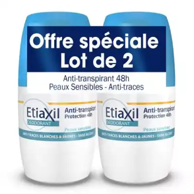 Etiaxil Déodorant Anti-transpirant Protection 48h 2roll-on/50ml à LE PIAN MEDOC