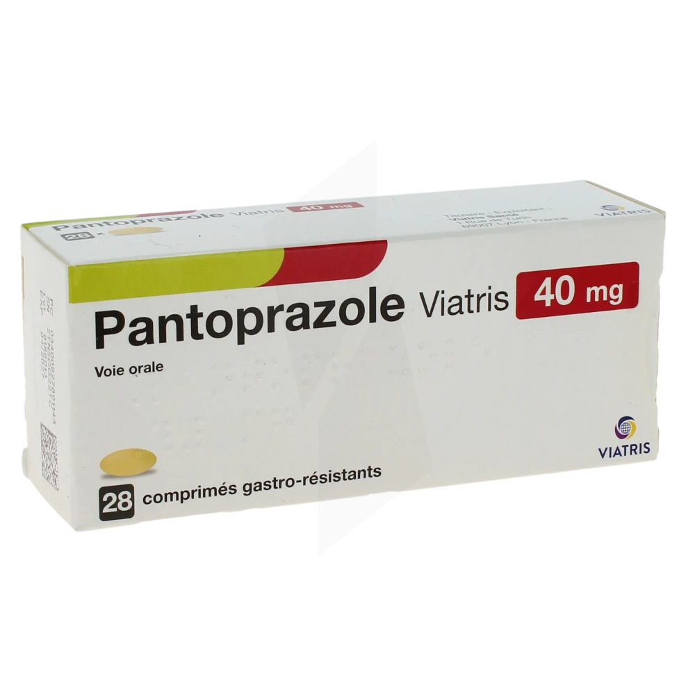 Pantoprazole Viatris 40 Mg, Comprimé Gastro-résistant
