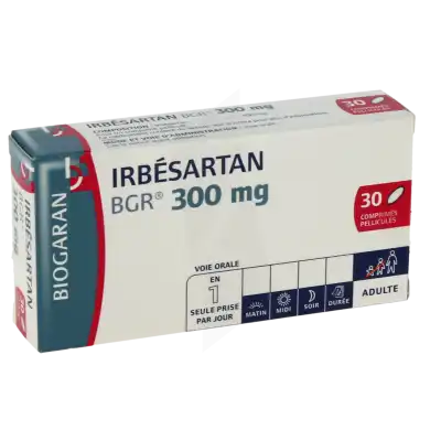 Irbesartan Bgr 300 Mg, Comprimé Pelliculé à Ris-Orangis