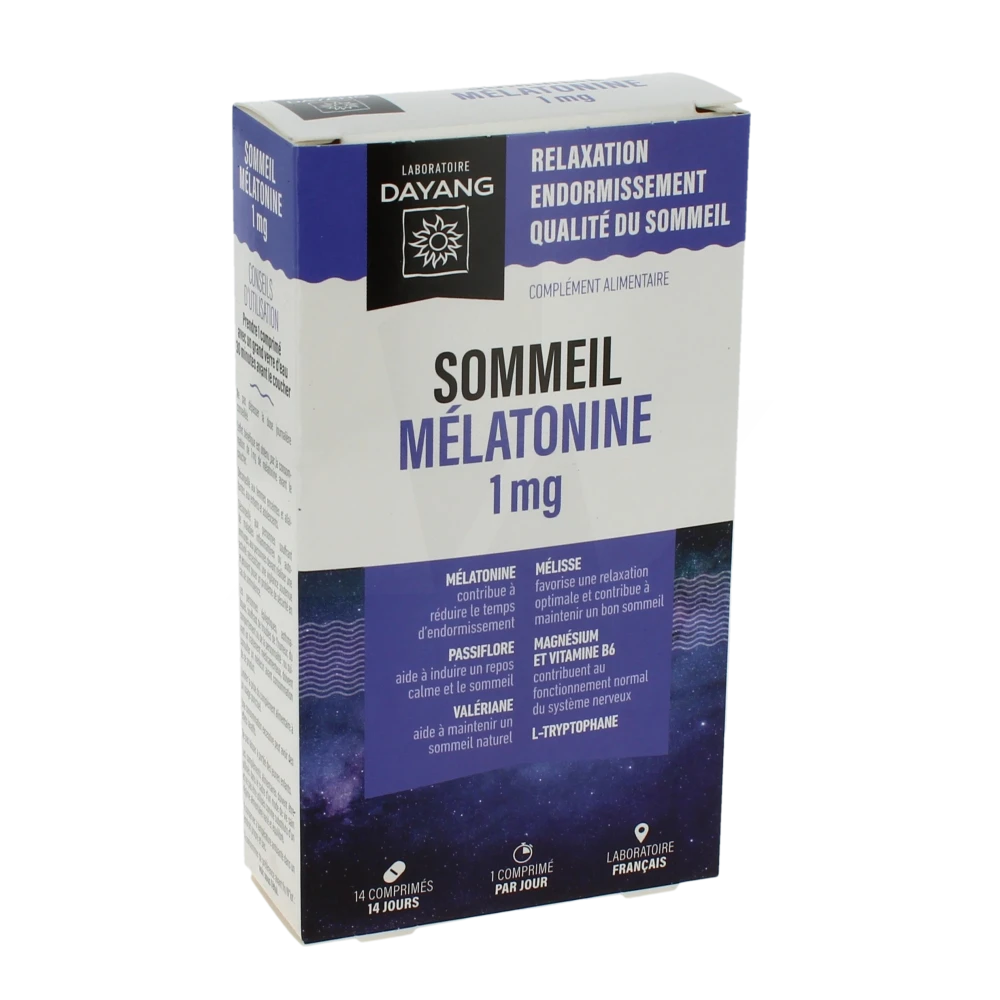 Dayang Sommeil Mélatonine 1 Mg 14 Comprimés