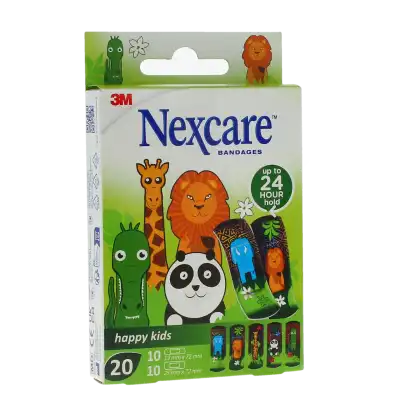 Nexcare Sensitive Soft Happy Kids Pansement Microporeux Animaux 2 Tailles Boîte De 20 à TOULOUSE