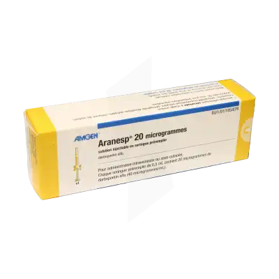 ARANESP 20 microgrammes, solution injectable en seringue préremplie