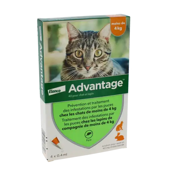Advantage 40 Pour Chat Et Lapin, Solution Pour Spot-on