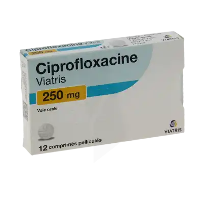Ciprofloxacine Viatris 250 Mg, Comprimé Pelliculé à Dreux