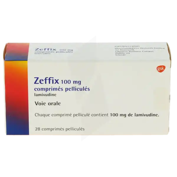 Zeffix 100 Mg, Comprimé Pelliculé