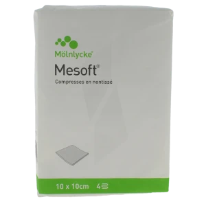 Mesoft Compresses En Notissé 4 Plis - 10x10cm