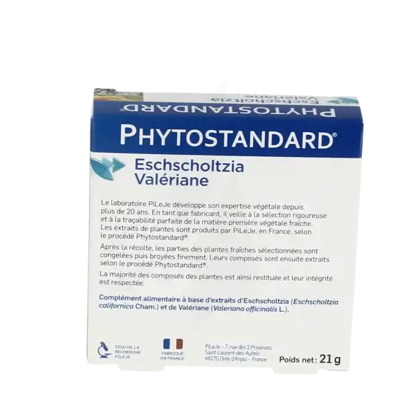 Pileje Phytostandard - Eschscholtzia / Valériane 30 Comprimés