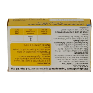 Cetylpyridinium / Lysozyme Biogaran Conseil 1,5 Mg/20 Mg Sans Sucre, Comprimé à Sucer édulcoré Au Sorbitol Et à La Saccharine