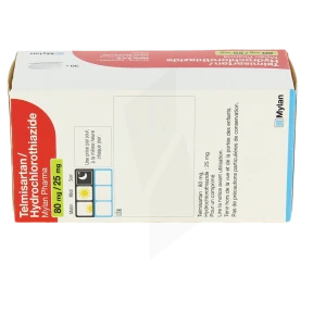 Telmisartan/hydrochlorothiazide Viatris 80 Mg/25 Mg, Comprimé