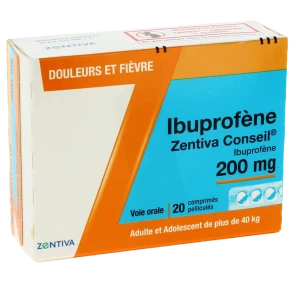 Ibuprofene Zentiva Conseil 200 Mg, Comprimé Pelliculé