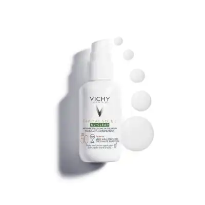 Vichy Capital Soleil Uv Clear Spf50+ Crème Fl Pompe/40ml à Annecy