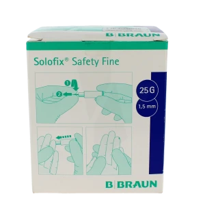 Solofix Safety Fine Auto-piqueur à Usage Unique B/200