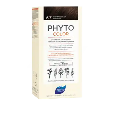 Phytocolor Kit Coloration Permanente 5.7 Châtain Clair Marron à Fargues-  Saint Hilaire