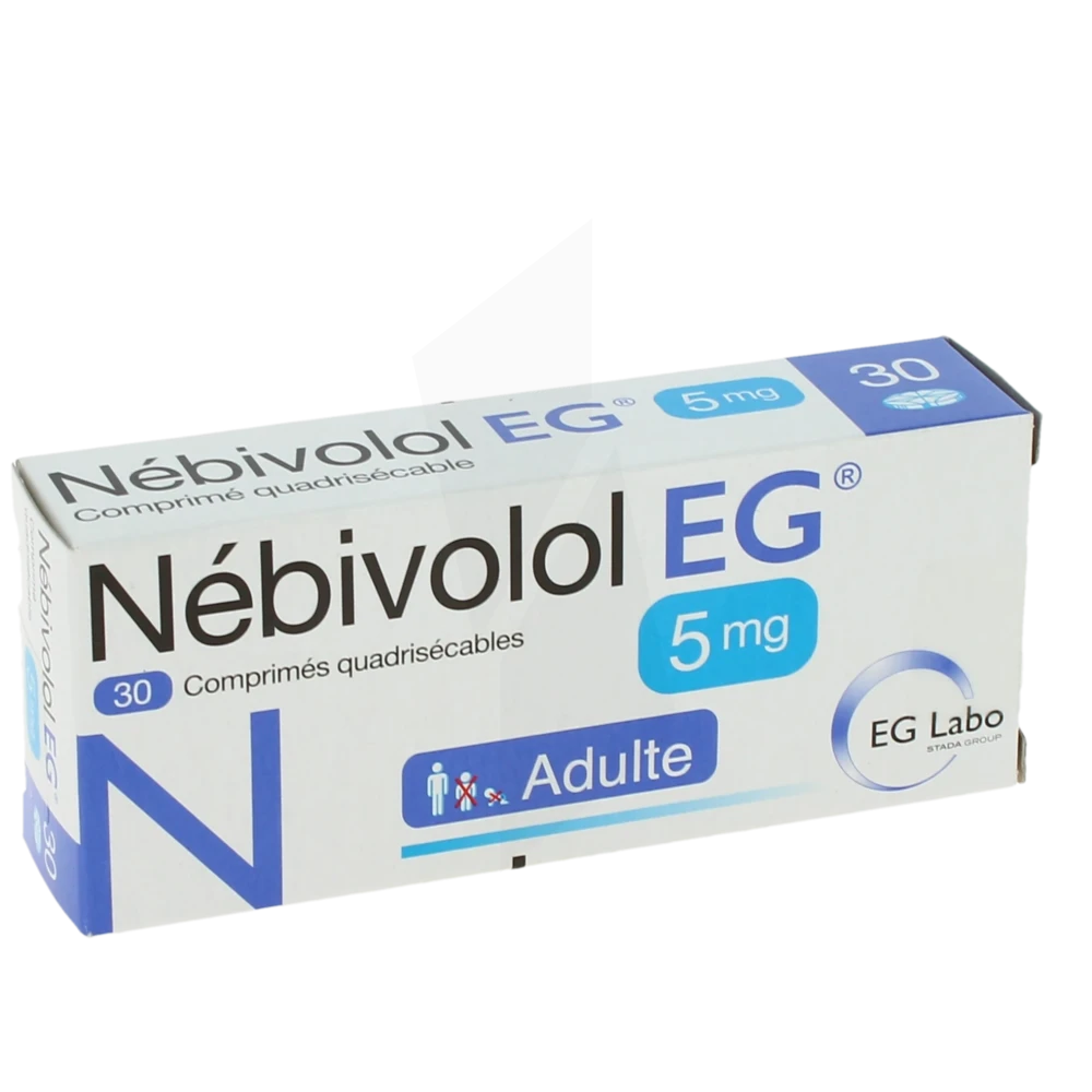 Nebivolol Eg 5 Mg, Comprimé Quadrisécable