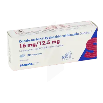 Candesartan/hydrochlorothiazide Sandoz 16 Mg/12,5 Mg, Comprimé à NANTERRE