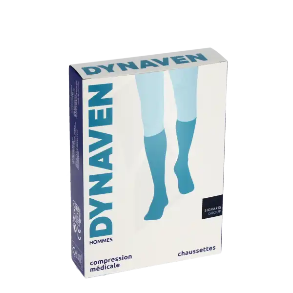 Dynaven Fin Chaussettes  Homme Classe 2 Noir Large Normal