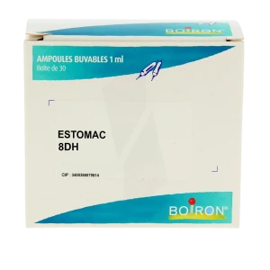 Boiron Estomac 8dh Solution Buvable En Ampoules Boîte De 30 Ampoules