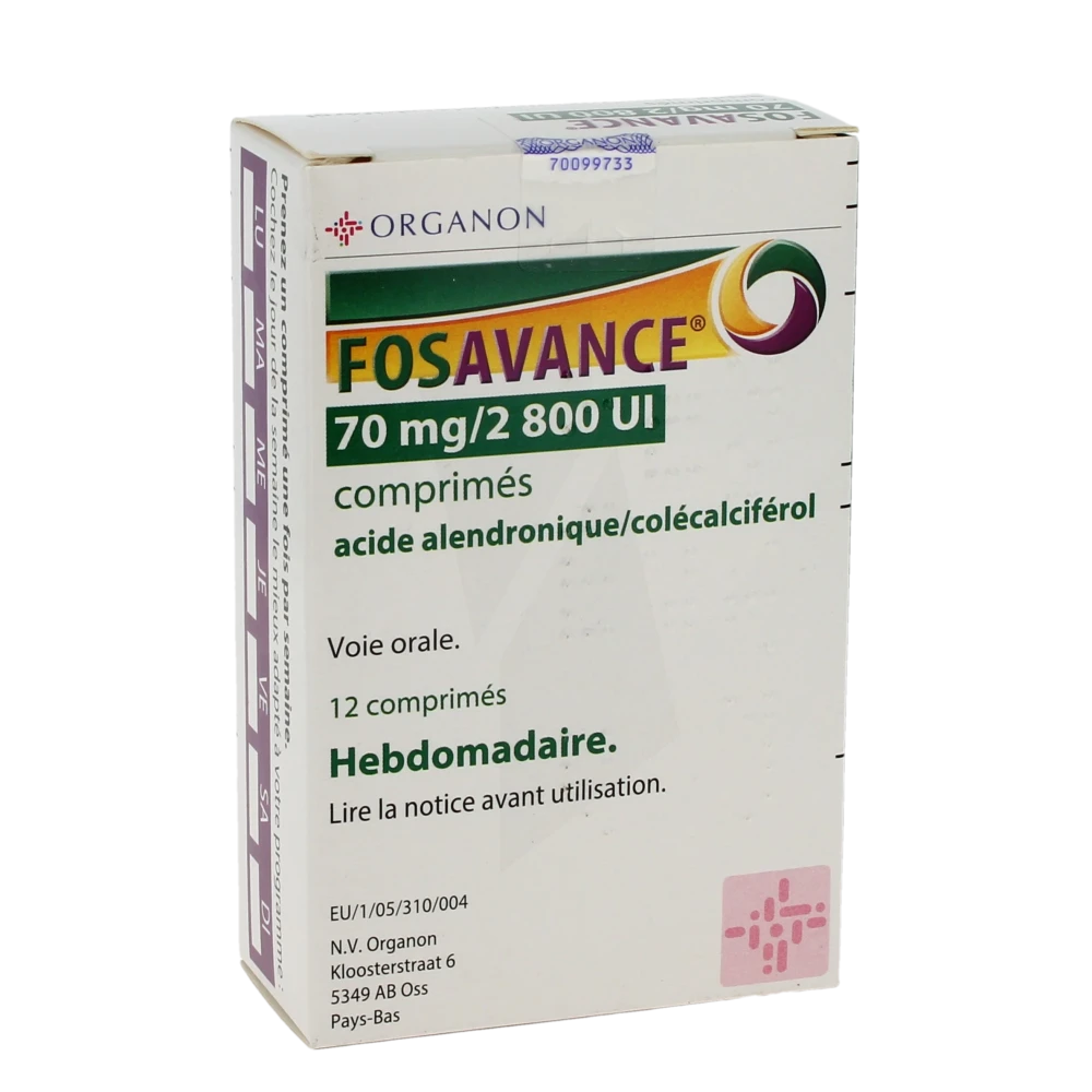 Fosavance 70 Mg/2800 Ui, Comprimé