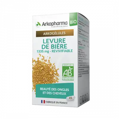 Arkogélules Levure De Bière Revivifiable Bio Gélules Fl/45 à Cavignac