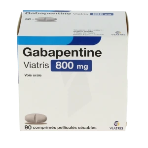 Gabapentine Viatris 800 Mg, Comprimé Pelliculé Sécable