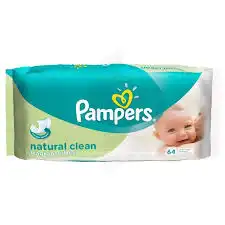 PAMPERS LINGETTES natural clean