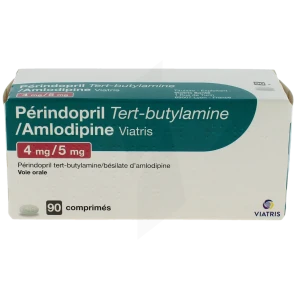 Perindopril Tert-butylamine/amlodipine Viatris 4 Mg/5 Mg, Comprimé