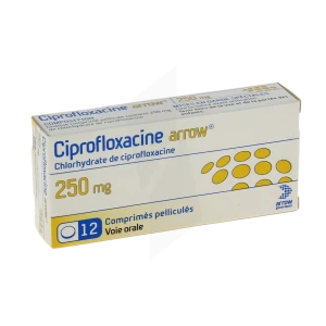 Ciprofloxacine Arrow 250 Mg, Comprimé Pelliculé