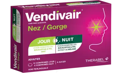 Vendivair Nez/gorge Comprimés Jour Et Nuit B/12+4 à QUINCY-SOUS-SÉNART