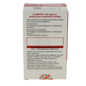 Clamoxyl 125 Mg/5 Ml, Poudre Pour Suspension Buvable