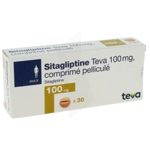 Sitagliptine Teva 100 Mg, Comprimé Pelliculé