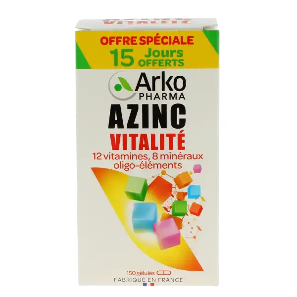 Azinc Forme Et Vitalite 120 + 30 (15 Jours Offerts)