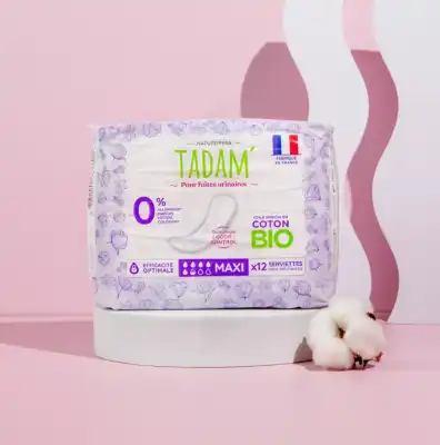 Tadam' Fuites Urinaires Serviettes Maxi Sachet/12