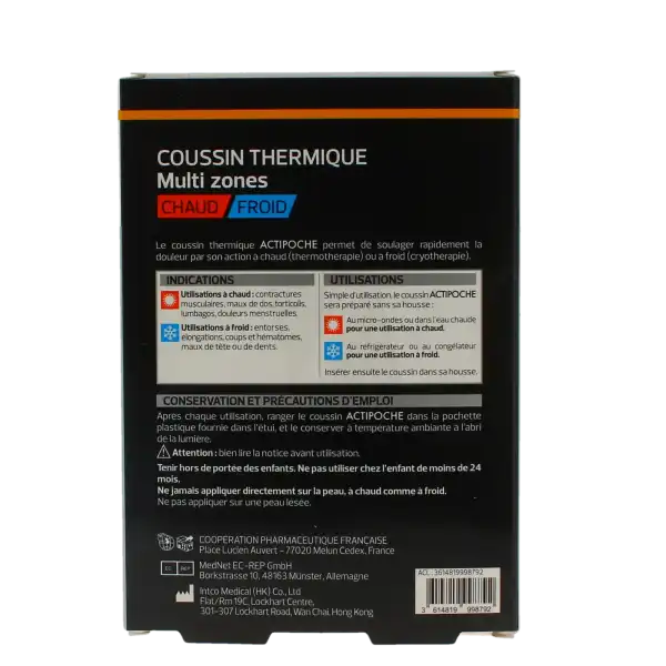 Actipoche Coussin Therm 10x30 Cm