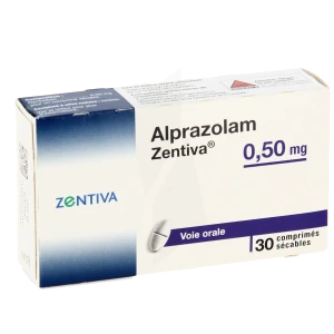 Alprazolam Zentiva 0,50 Mg, Comprimé Sécable
