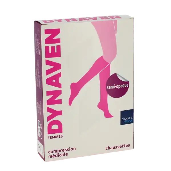 Dynaven Semi-opaque Chaussettes  Femme Classe 2 Beige Medium Normal