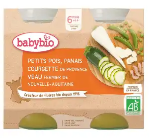 Babybio Pot Petits Pois Panais Courgettes Veau à BRUGES