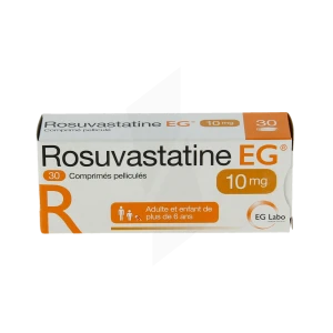 Rosuvastatine Eg 10 Mg, Comprimé Pelliculé