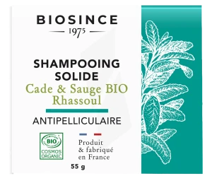 Biosince 1975 Shampooing Solide Cade Sauge Bio Rhassoul 55g