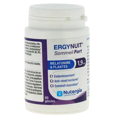 Nutergia Ergynuit Sommeil Fort 1,9mg Gélules Boîte De 60 à CHENÔVE